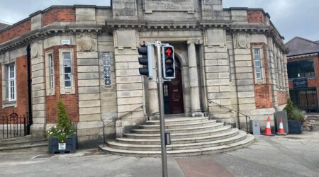 Exterior Painting project of Carnegie Library by Cornelius Green Decorators.