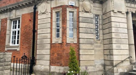 Exterior Painting project of Carnegie Library by Cornelius Green Decorators.