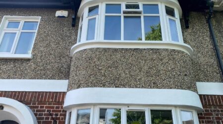 Completed photo of Exterior painting of windows and window frames of residential home by Cornelius Green Decorators in County Dublin