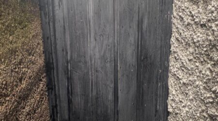 Before Exterior painting photo of a dark green side gate by Cornelius Green Decorators