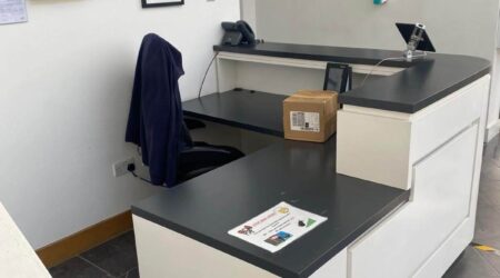 Internal completed wall painting photo of commercial office space in Dublin by Cornelius Green Decorators