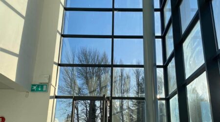 Internal completed wall painting photo of commercial office space in Dublin by Cornelius Green Decorators